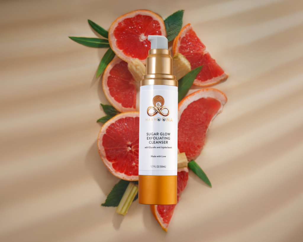 SUGAR GLOW EXFOLIATING CLEANSER with Glycolic and Jojoba beads